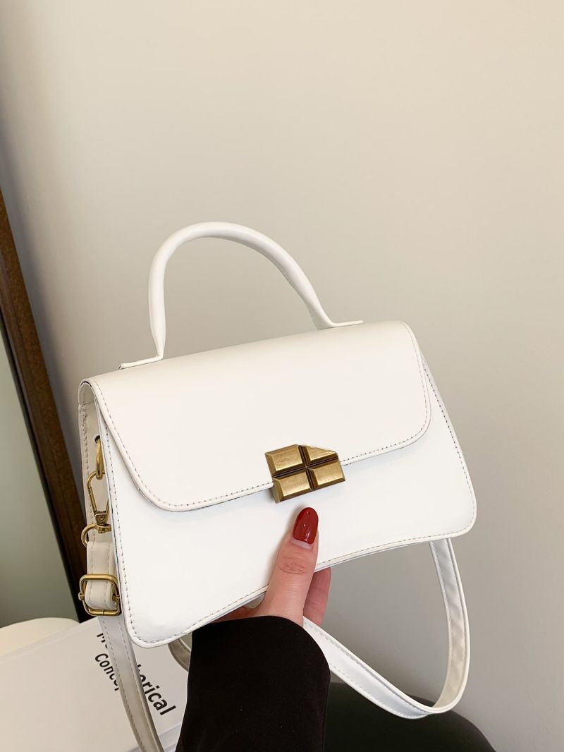 Metal Decor Flap Square Bag