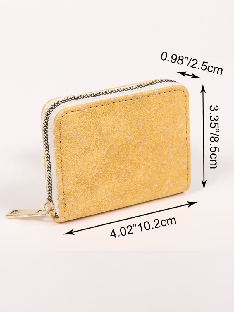 Zipper Around Card Holder PU For Daily Life