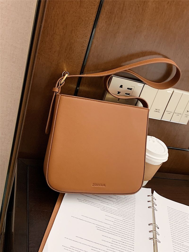 Letter Embossed Square Bag