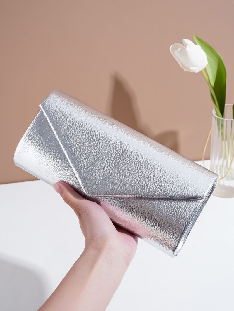 Metallic Flap Square Bag Funky Gold