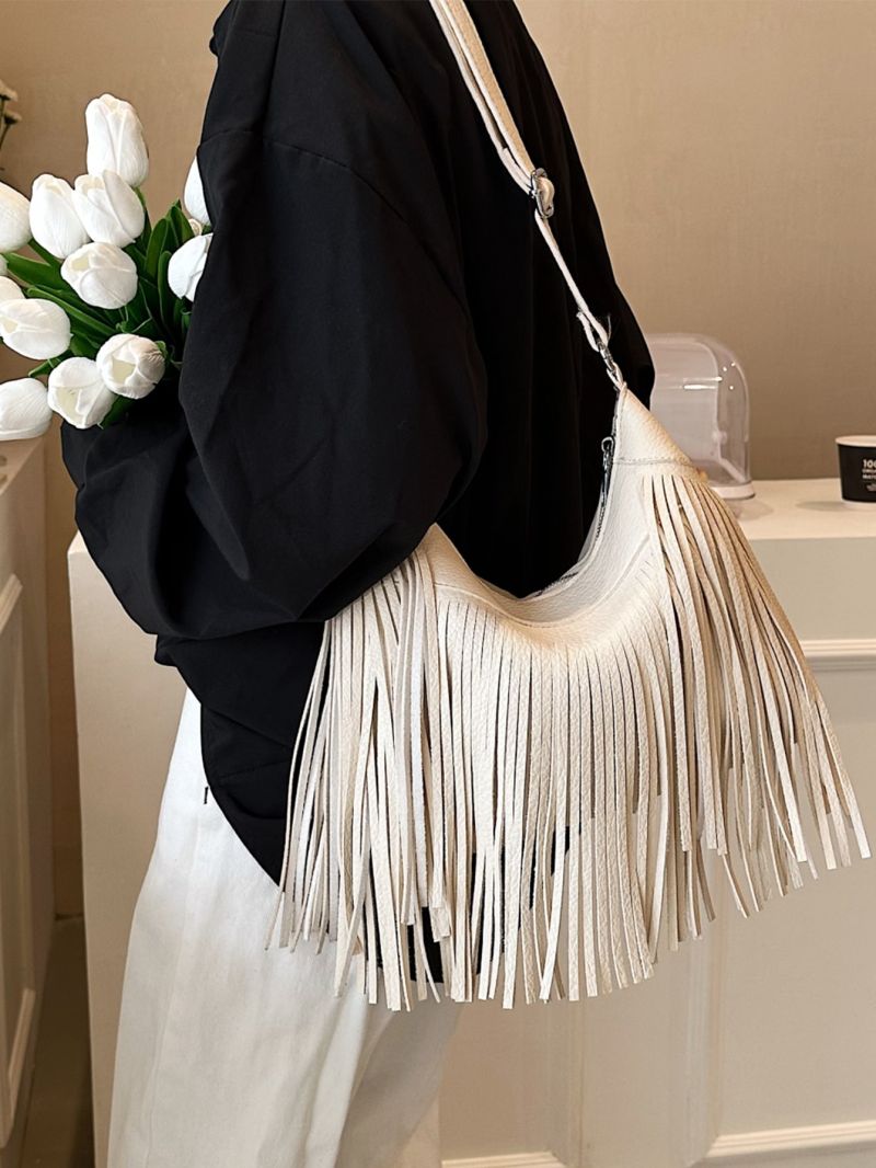 Fringe Decor Hobo Bag