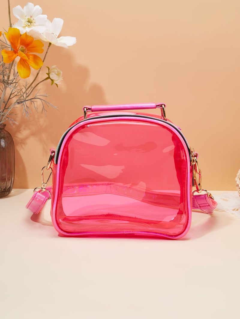 Mini Clear Dome Bag Pink