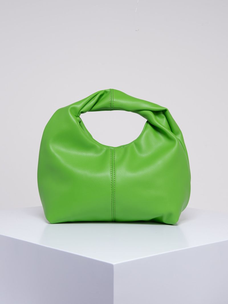 Medium Hobo Bag Green Fashionable Top Handle For Daily