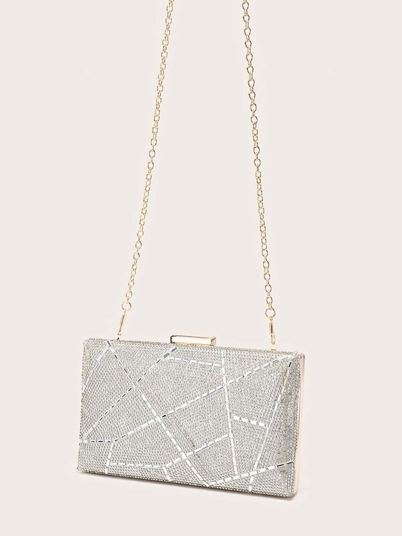 Mini Rhinestone Decor Box Bag for Party