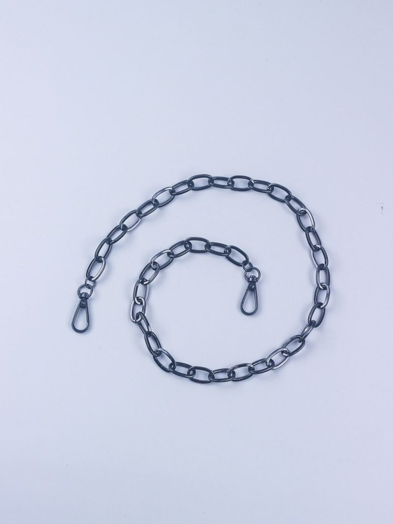 Minimalist Bag Strap Black Chain