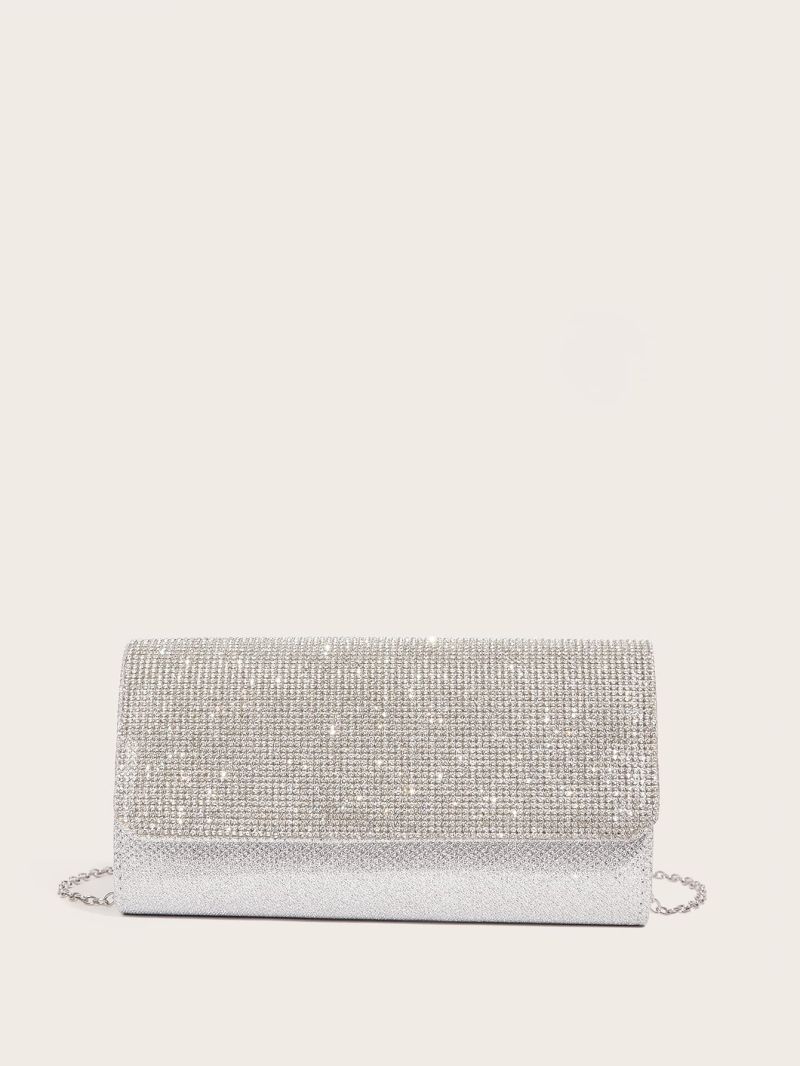 Mini Blingbling Rhinestone Decor Envelope Bag