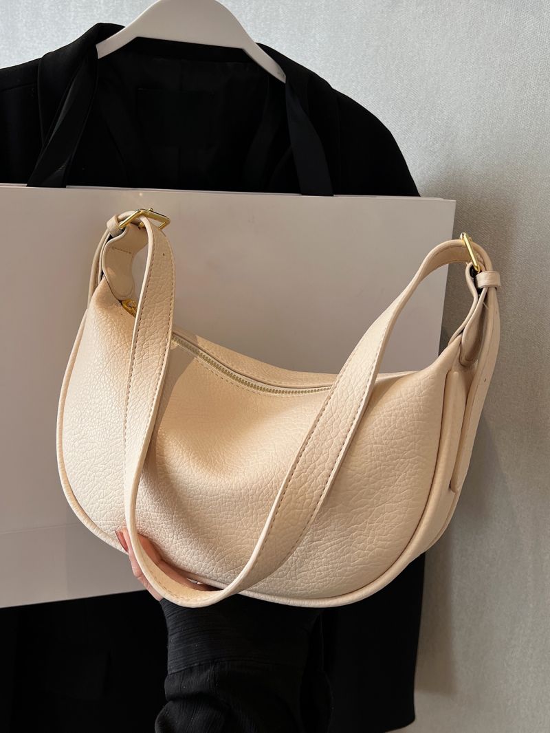 Minimalist Zipper Hobo Bag for Women