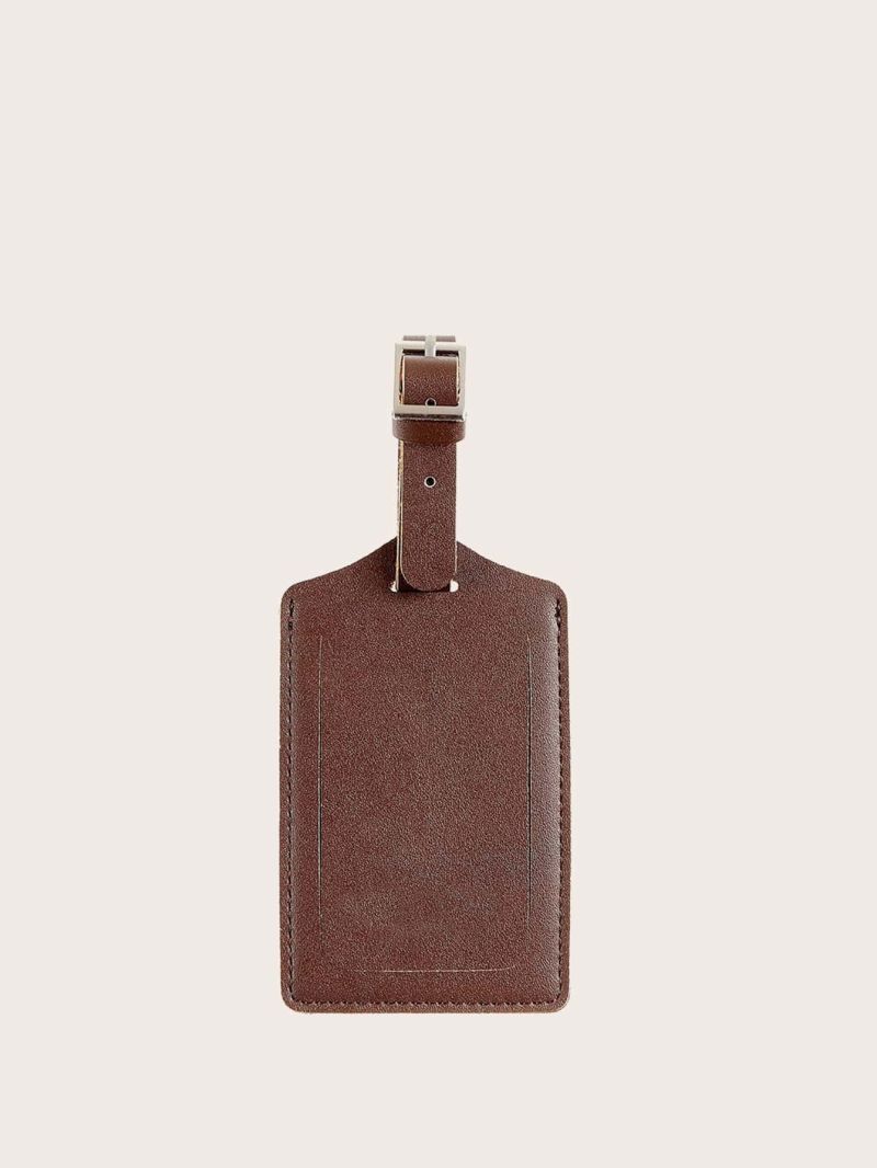 Minimalist Luggage Tag Buckle Decor Extra Thin