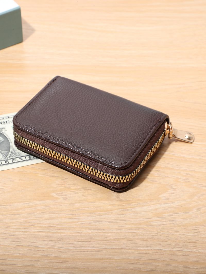 Textured Zip Around Card Holder