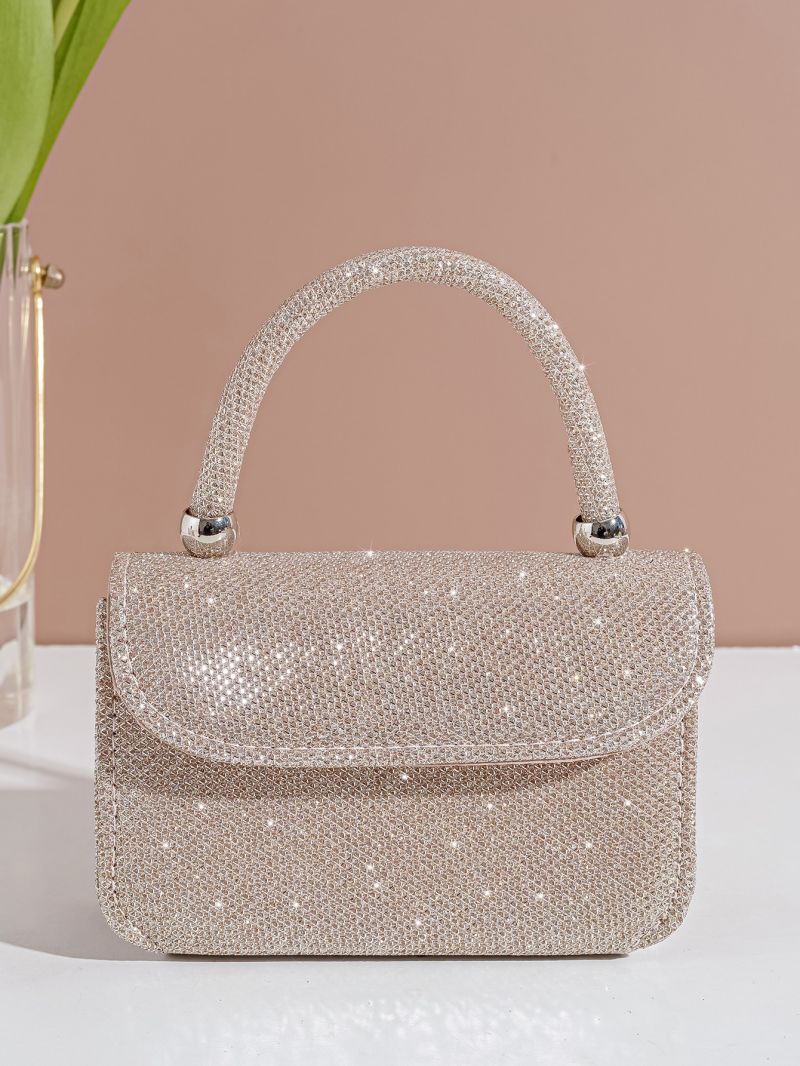 Mini Flap Square Bag Glitter Minimalist