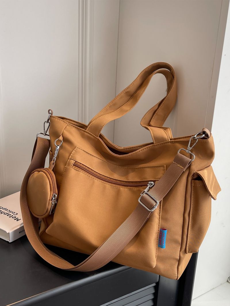 Minimalist Shopper Bag Nylon Small With Coin Purse For Shopping