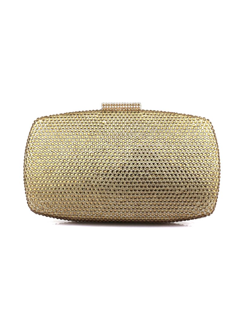 Mini Box Bag Rhinestone Decor Chain Strap for Party