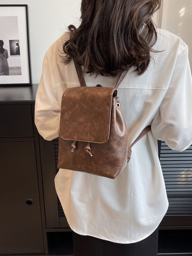 Minimalist Flap Backpack Small Mini For School