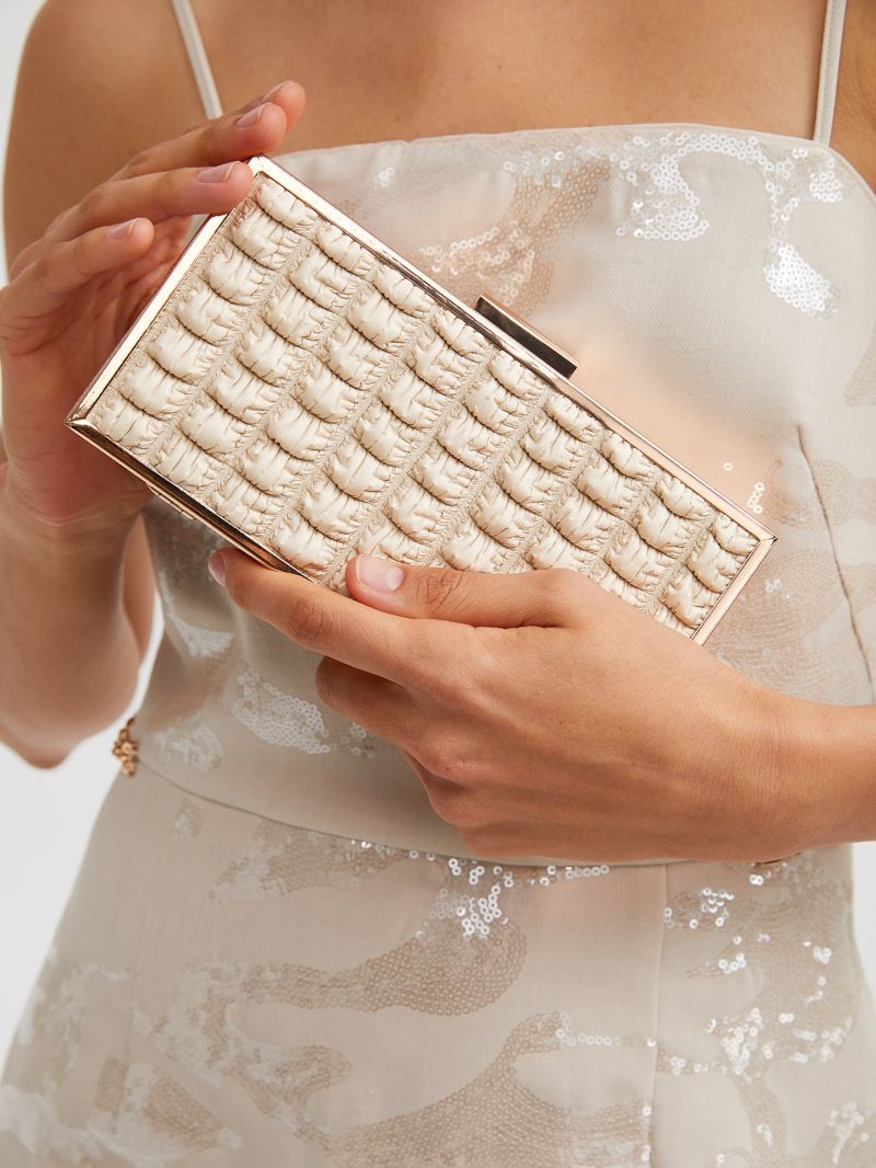 PREMIUM MINI RUCHED DETAIL BOX BAG