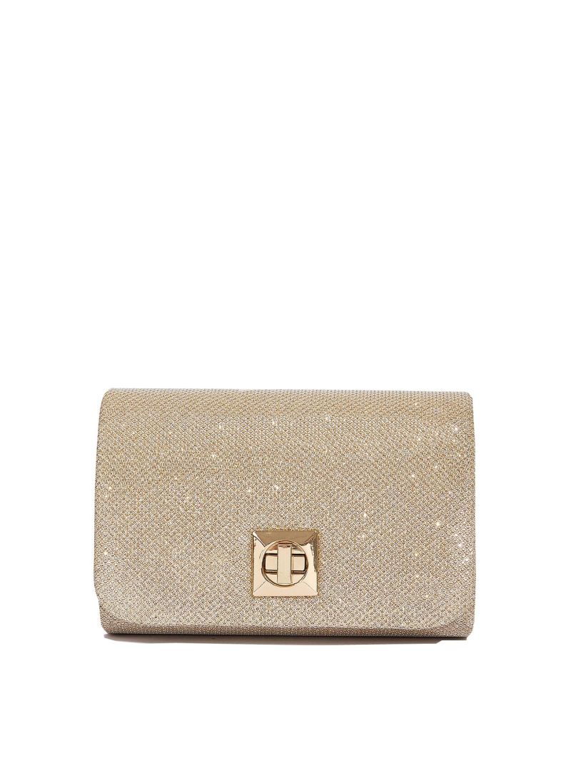 Mini Square Bag Glitter Twist Lock Glamorous For Party