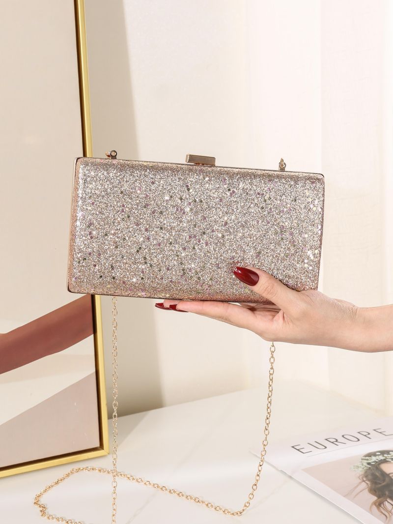 Glitter Box Bag Chain For Party