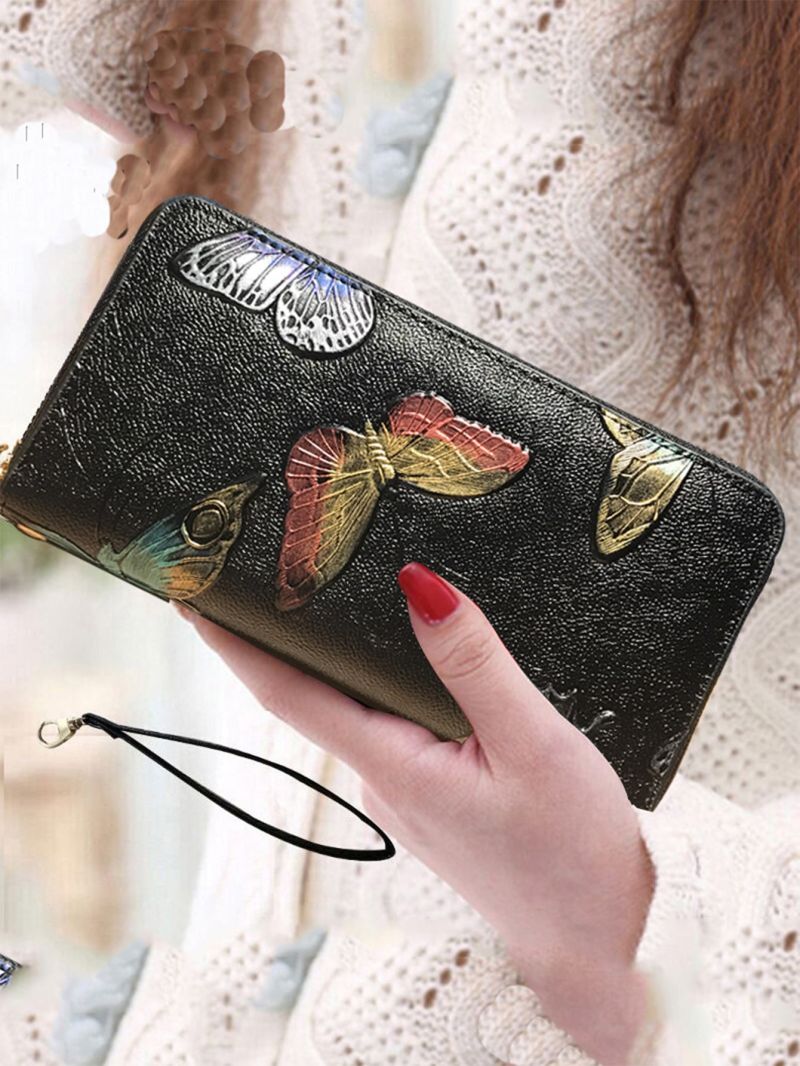 Butterfly Pattern Phone Wallet PU