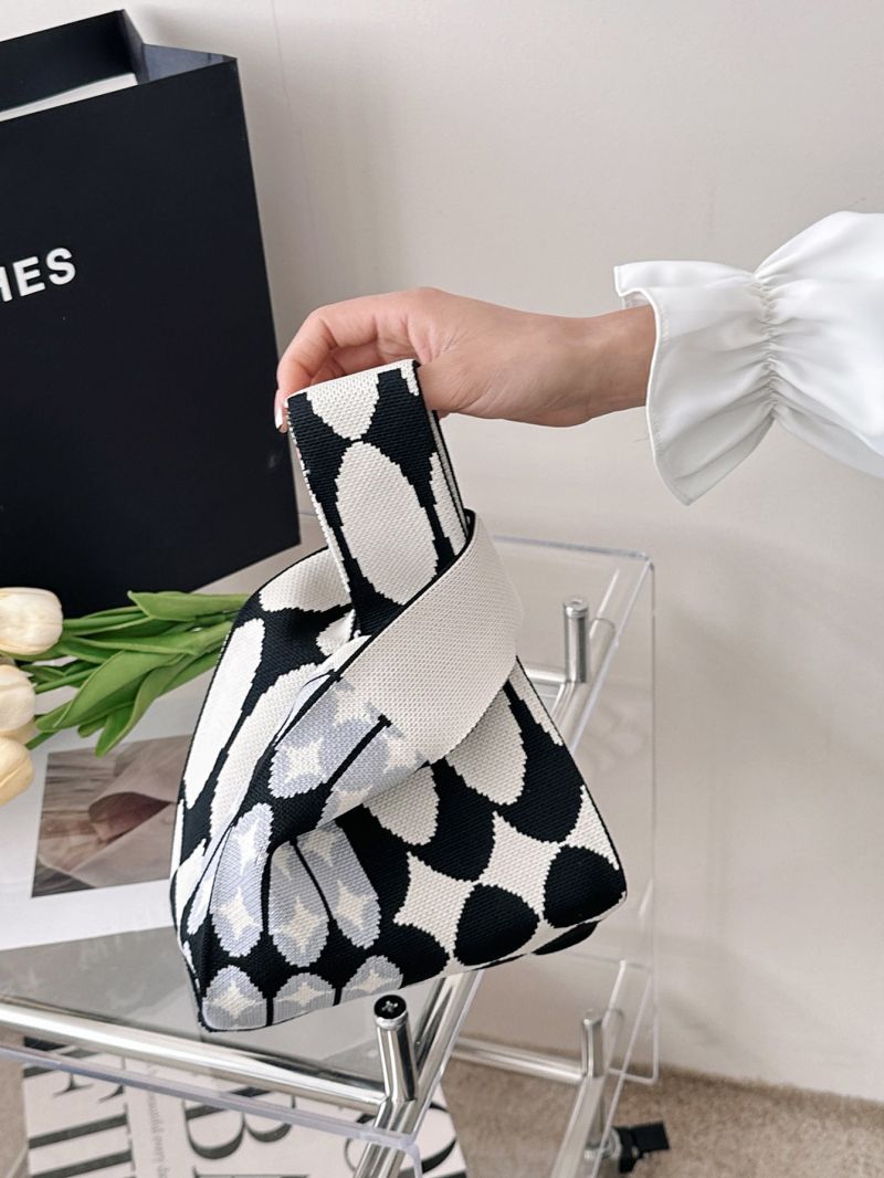 Mini Geometric Graphic Crochet Bag Vacation