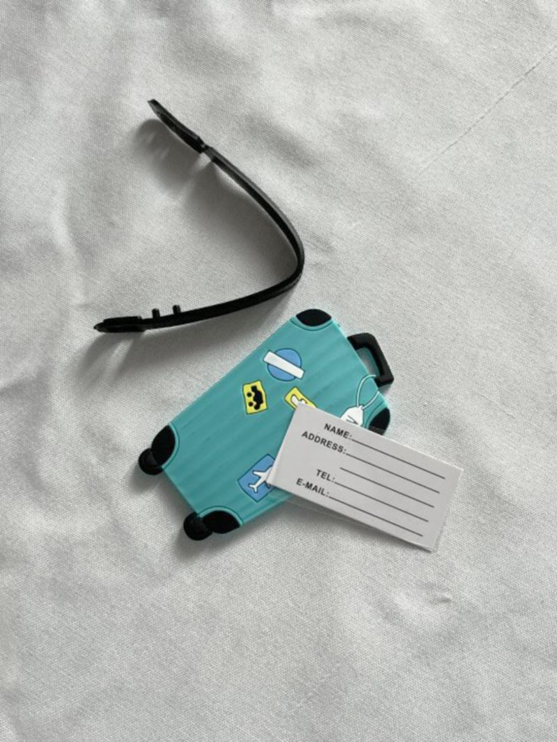 Suitcase Luggage Tag Airplane Travel Accessory Women Men Name Id Tag Address Holder