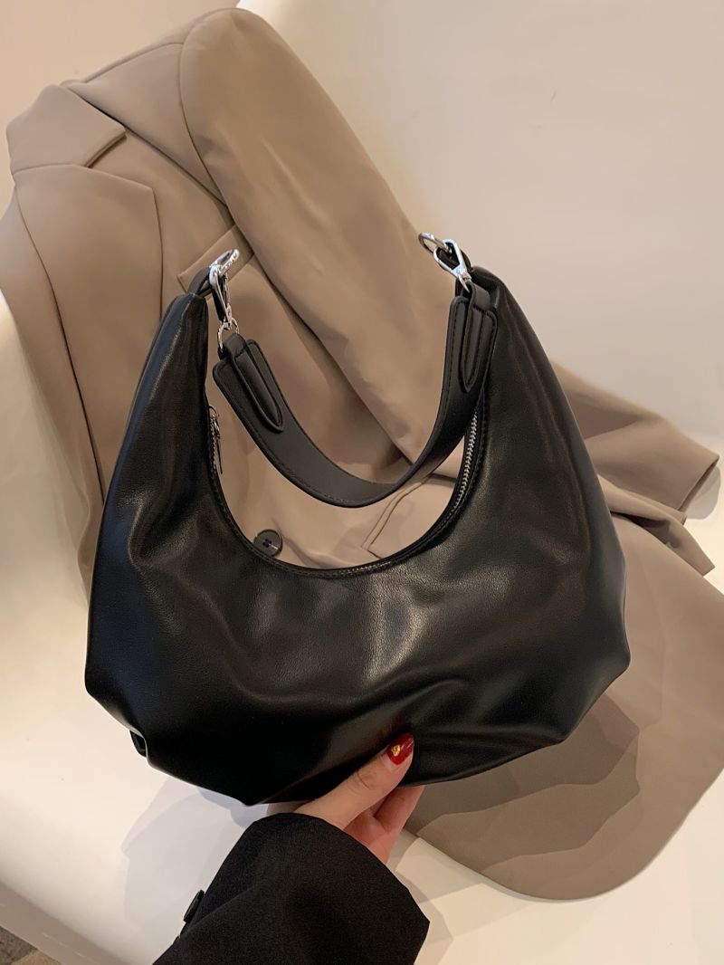 Minimalist Hobo Bag Pu Fashion