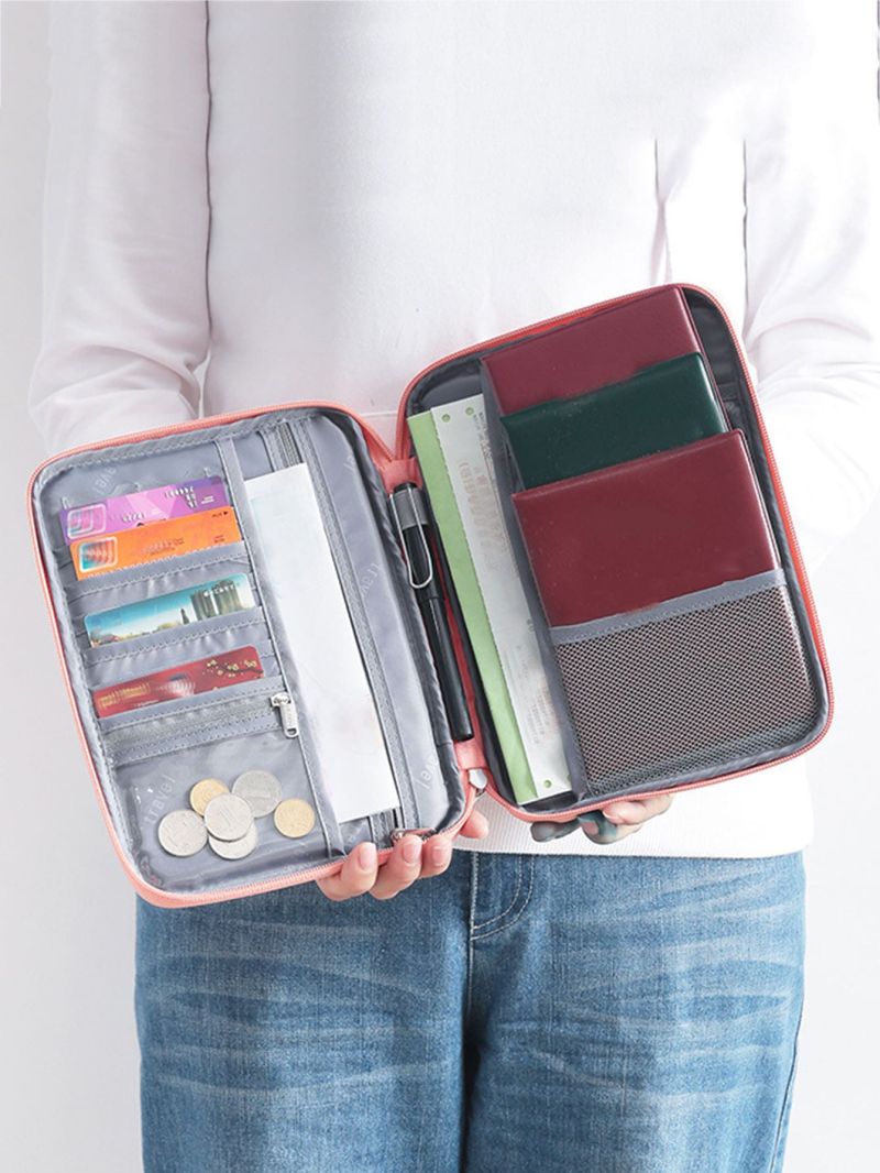 Unisex Wallet Family Passport Holder Woman Case Organizer Travel Accessories Document Bag Card Holder