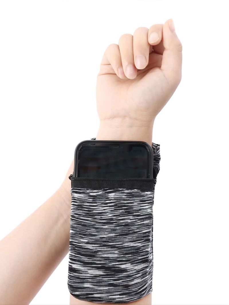 Mini Running Bag Striped Pattern Polyester