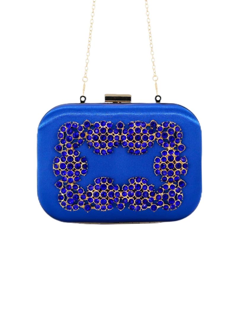 Rhinestone Decor Box Bag Mini For Party