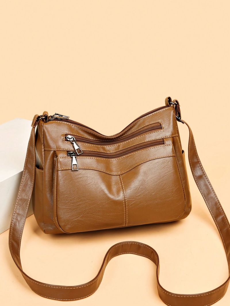 Minimalist Hobo Bag Solid Vintage