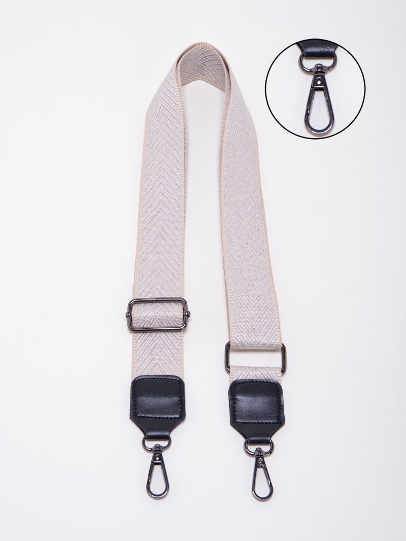 Buckle Decor Bag Strap Fashion Chevron Graphic