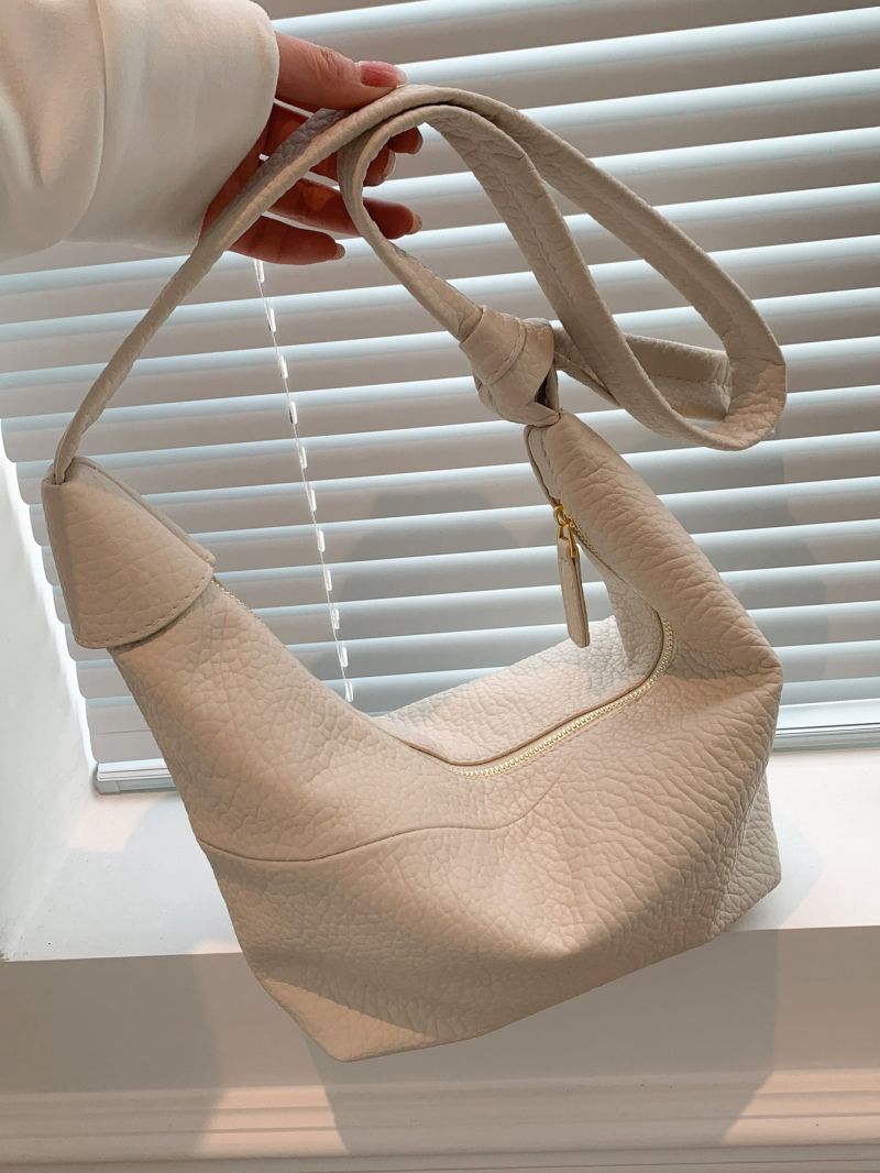 Mini Hobo Bag Geometric Embossed Minimalist