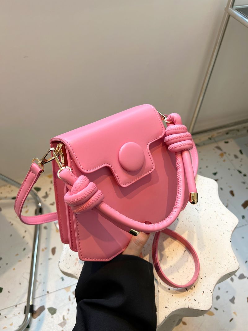 Small Flap Novelty Bag Button Decor Minimalist