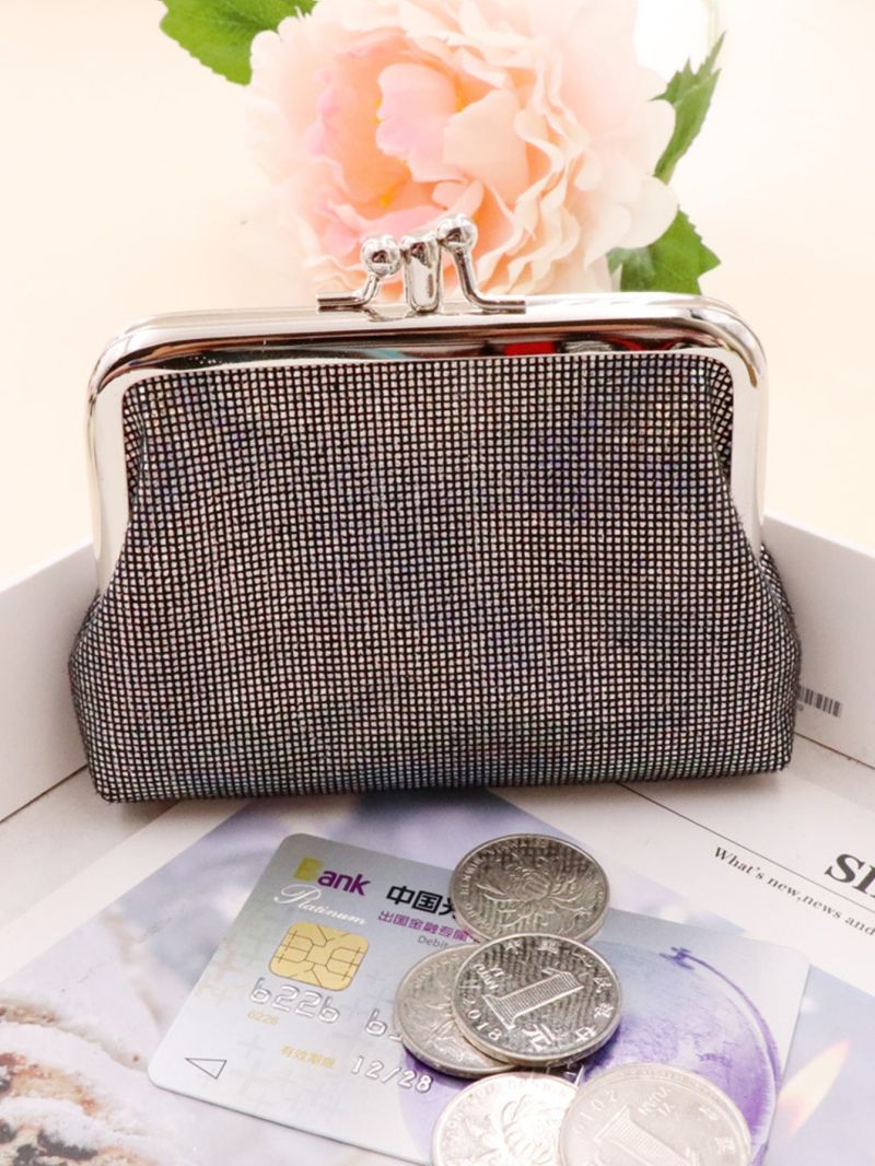 New Double Layer Women Wallets Short Nylon Coin Purse Mini Wallet Retro Coin Purse For Women