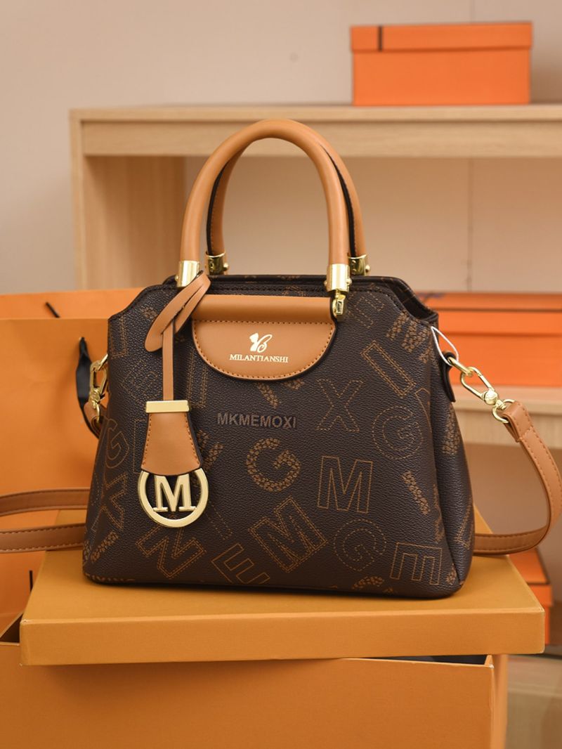 Checkered Pattern Square Bag