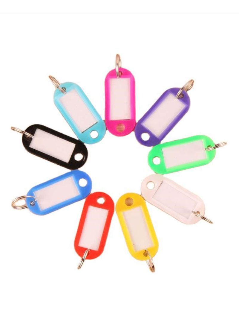 1pc Random Color Multicolor Plastic Baggage Luggage Name Token Hotel Number Key Tag ID Label