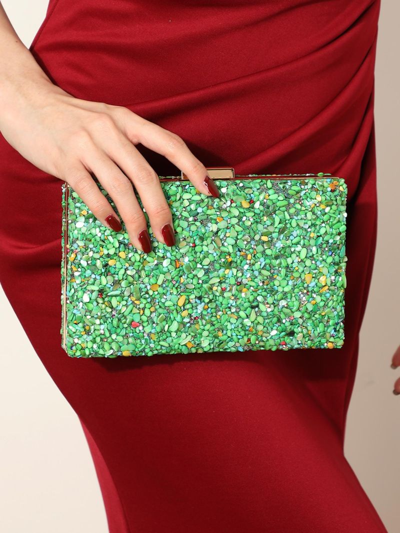 Rhinestone Decor Box Bag Mini For Party