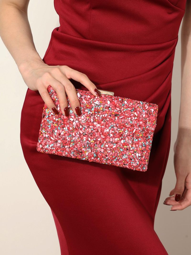 Rhinestone Decor Box Bag Mini For Party