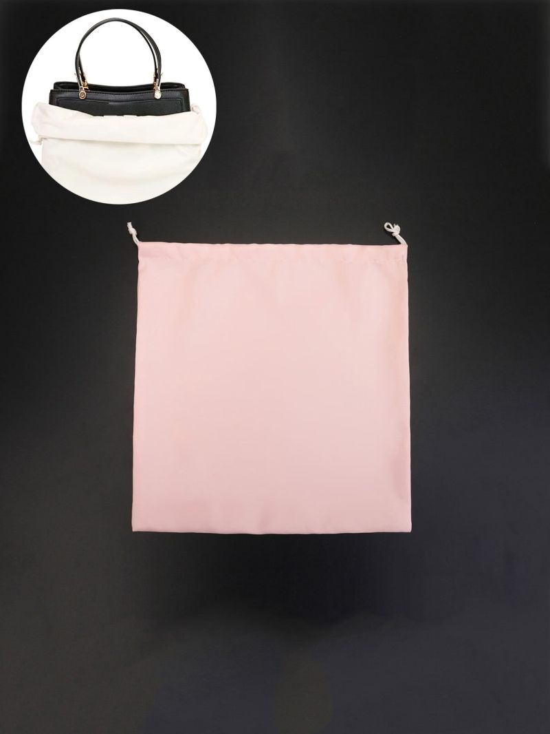 Minimalist Bag Cover Drawstring Design White