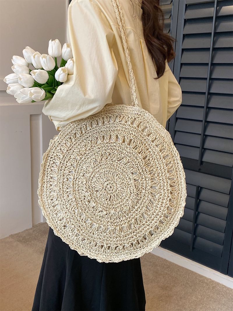 Minimalist Straw Bag Large Capacity Vacation