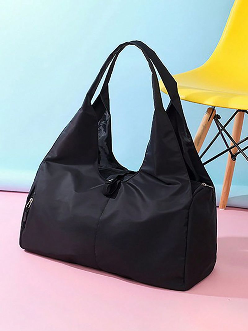 Yoga Mat Bag Gym Fitness Bag For Women Men Training Travel Duffel Handbag Nylon Sports Black