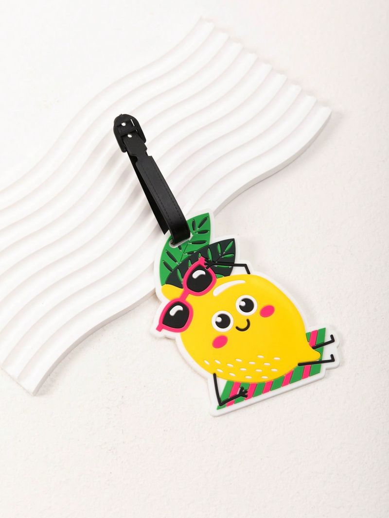 Lemon Decor Luggage Tag Silicone Cute