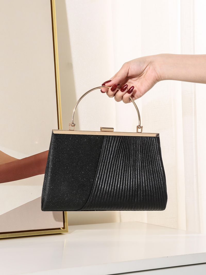 Glitter Square Bag Pleated Glamorous