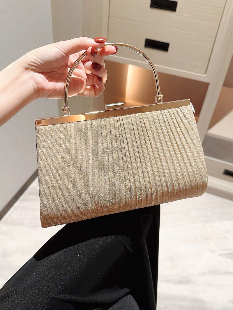 Small Square Bag Glamorous Glitter Chain For Party