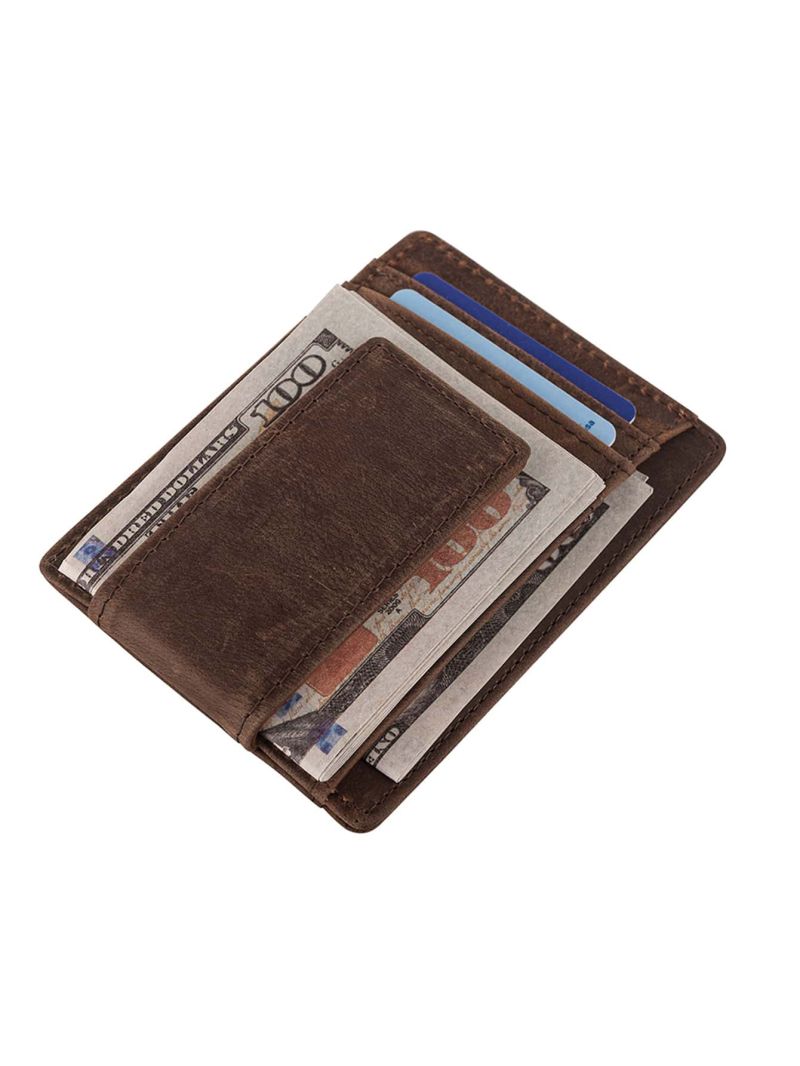 Genuine Leather RFID Card Holder Vintage