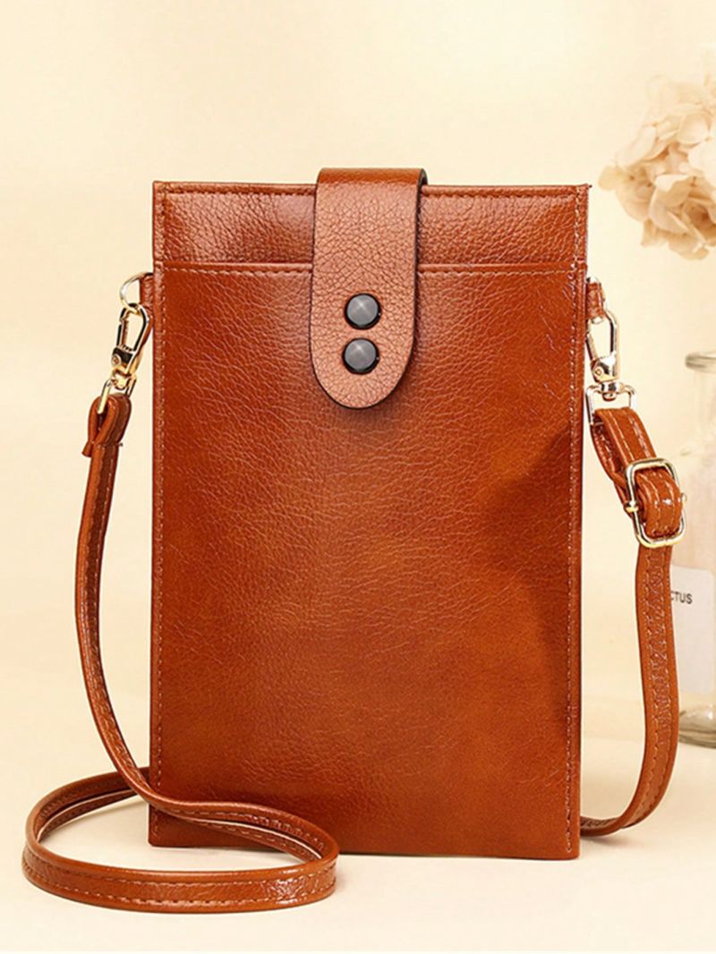 Mini Square Bag Studded Detail Litchi Embossed Vintage