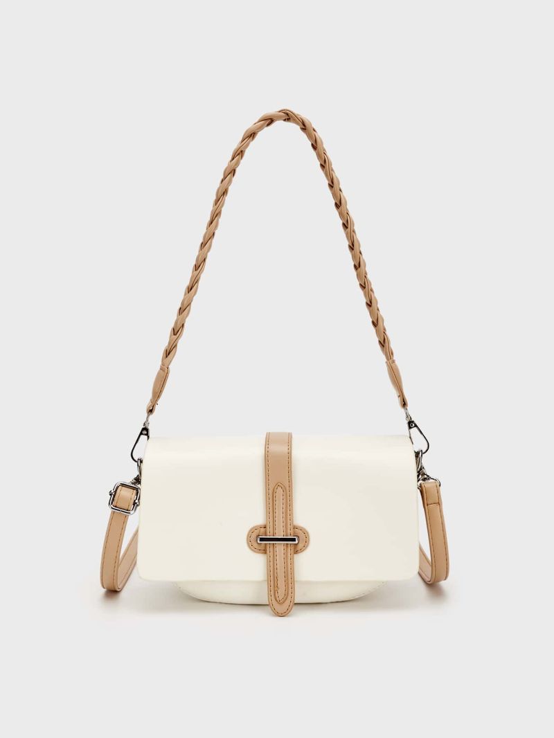 Small Saddle Bag Colorblock Flap Design