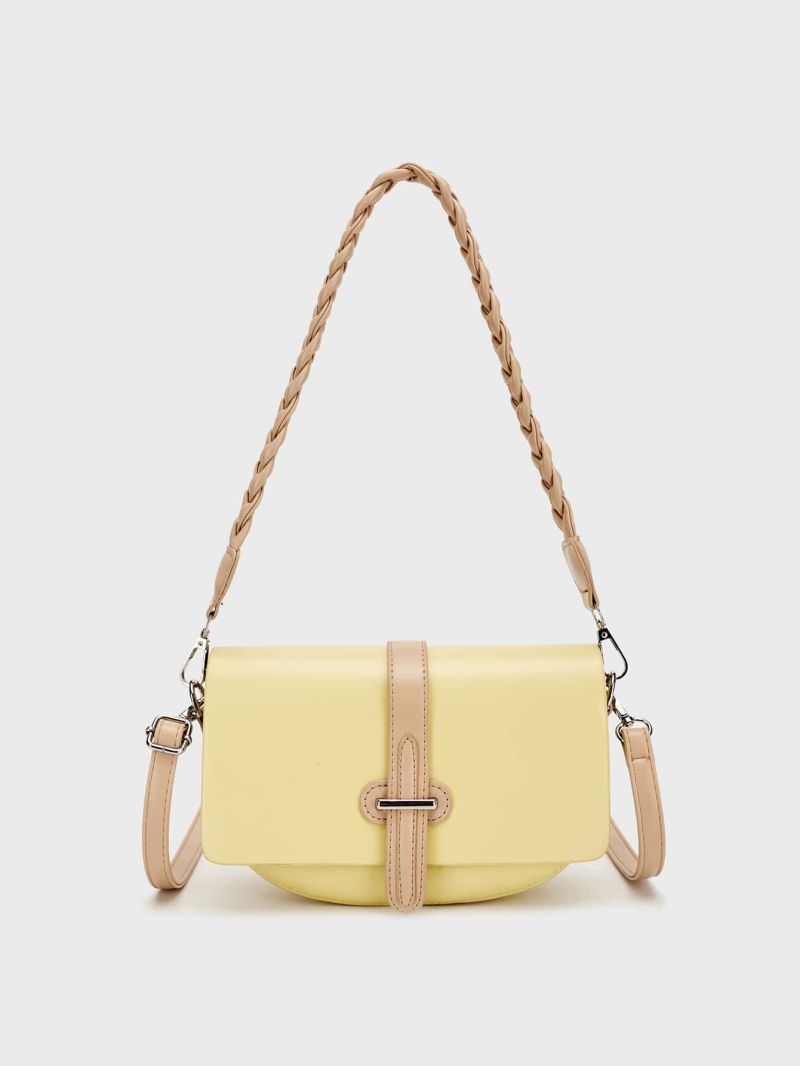 Small Saddle Bag Colorblock Flap Design