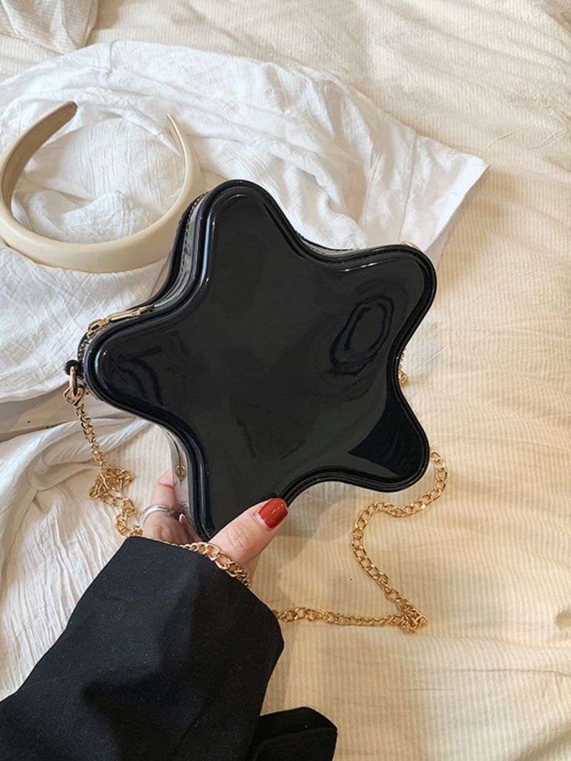 Mini Novelty Bag Solid Chain Strap Star Shaped