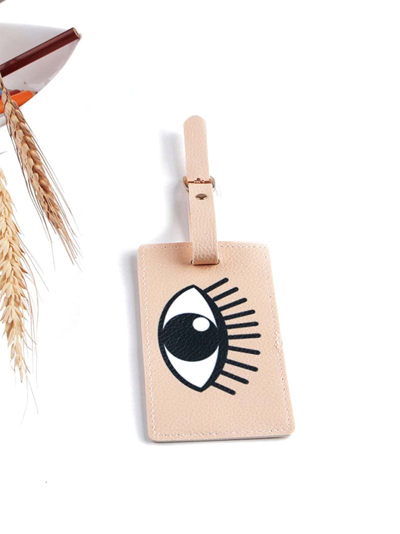 1pc Pu Luggage Tags Suitcase Id Holder Baggage Tag Label Travel Accessories Luggage Tag