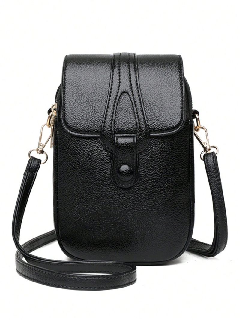 Fashion Women's Shoulder Bag Crossbody Bag Double Layers Vintage Mobile Phone Bag