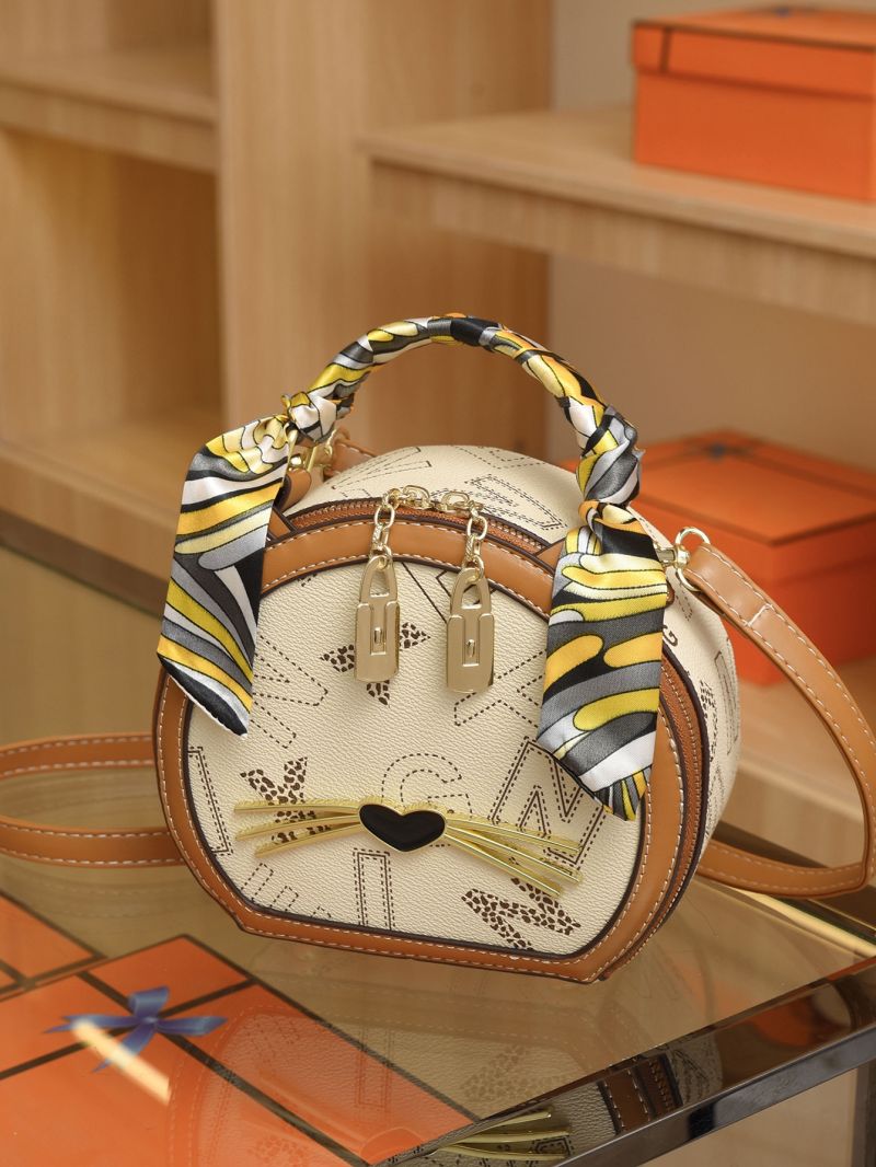 Mini Letter Graphic Novelty Bag Twilly Scarf Decor